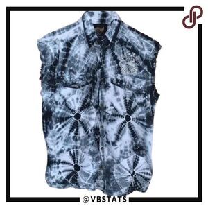 Medium Biker Wear Gray-Black-White Sleeveless‎